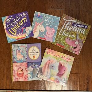 Unicorn Themed Children's Book Set, set of 7 books